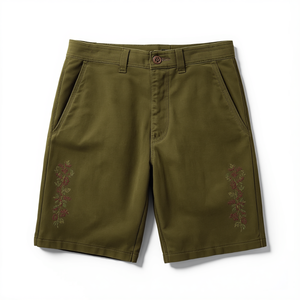 Pantalones Cortos Bávaros para Hombre al por Mayor OEM, Verde Oliva, Estampados HIGH STREET, Transpirables, de Gamuza Genuina de Vaca, Premium, para Festivales, Color Sólido - Product Image 3
