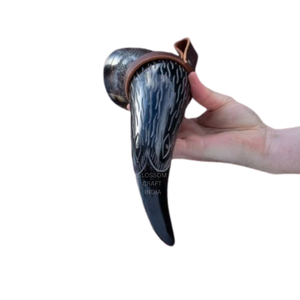 Exquisito Vaso de Cuerno de Búfalo, Tallado a Mano, Elegante, Resistente, Auténtico, Estilo Vikingo Escandinavo, Regalo Coleccionable - Product Image 6