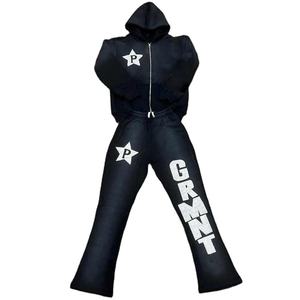 Chándal de Entrenamiento de Baile y Animación para Hombre, Grueso, Sólido, Lavado al Ácido, Impresión Personalizada, 100% Algodón, Sublimación - Product Image 1