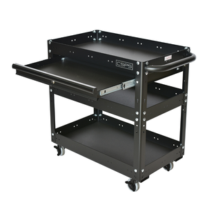 Chariot à outils Chariot à outils en acier inoxydable à 3 niveaux OEM pris en charge Vente en gros pour armoire de garage de mécanicien avec roues Industrie du stockage d'outils - Product Image 2