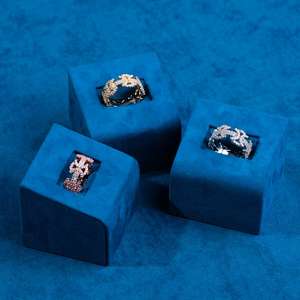 Anillo de Lujo con Inicial K, con Moissanita, Plata Maciza, Chapado en Oro Blanco, Sin Níquel, Joyería Hip Hop, Unisex - Product Image 2