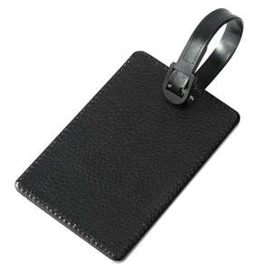 Accessoires de voyage : Étiquette de bagage en cuir tanné végétal, porte-adresse d'identification pour valise, étiquette d'embarquement portable pour bagages - Product Image 5