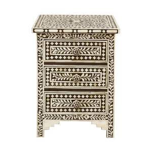 Commode de luxe en bois avec incrustations de os et motifs décoratifs faits à la main, meuble de rangement pour chambre à coucher - Product Image 6
