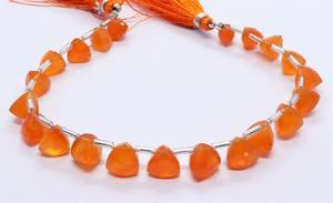 AAA Natural Carnelian Faceted Pyramid <b>Beads</b> 6-7MM Triangle Shape Carnelian Gemstone <b>Beads</b> 7 Inch Carnelian <b>Beads</b> For Jewelry - Product Image 4