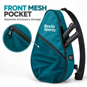 Bolsa Deportiva Personalizada Rexfit para Raquetas de Squash con Bolsillo Frontal de Malla y Cierre de Cremallera para Transportar Equipo Deportivo Diario - Product Image 5
