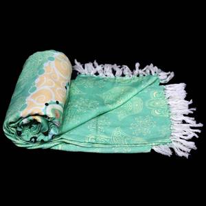 Serviettes de plage Fouta imprimées recyclées de haute qualité au design moderne, vendues en gros à prix d'usine par un fabricant réputé en Inde - Product Image 5