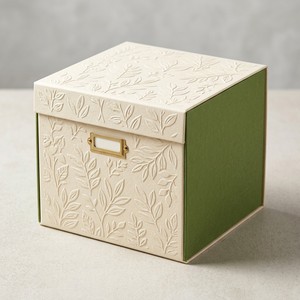Boîte en carton recyclé haut de gamme écologique avec pelliculage mat et doublure en éponge pour crème visage, vernis à ongles, huile et soins de la peau - Product Image 2