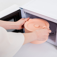 Cuiseur à riz et cuiseur vapeur en silicone de qualité alimentaire Calopig, faible teneur en glucides, compatible micro-ondes, capacité de 1,6 L, cuisson rapide, nettoyage facile, conception à 2 niveaux