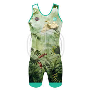 Custom Logo Sublimation Wrestling Singlet Body Wear <b>Bodysuit</b> Wrestling Singlets <b>Men</b> Women Wrestling Singlet - Product Image 2