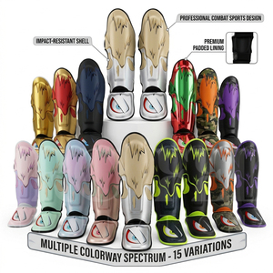 Protège-tibias professionnels en mousse EVA de haute qualité pour Muay Thai, Kickboxing, MMA, Karaté, Boxe, Entraînement et Combat (OEM/ODM) - Product Image 1
