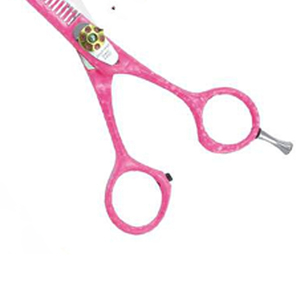 High Quality Pink Hair Thinning Scissors Professional Barber <b>Shears</b> Stainless Steel Salon Hairdressing <b>Tools</b> Made In Pakistan - Product Image 5