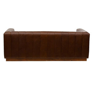 Canapé sectionnel en cuir moderne 3 places, nouveau design américain pour la maison et l'hôtel, cuir véritable, style vintage élégant - Product Image 3