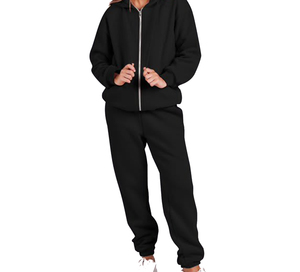 Ensemble de survêtement deux pièces pour femme, survêtement de course d'hiver pour femme, manches longues, respirant, séchage rapide, ensemble de fitness pour la salle de sport, logo personnalisé - Product Image 6