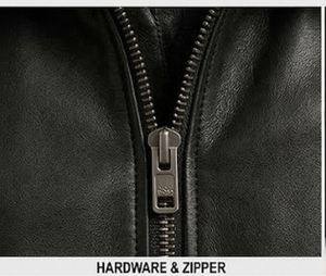 <b>Men's</b> Leather Bomber <b>Jacket</b> Sherpa Collar Faux <b>Shearling</b> Aviator Windproof Heated Vintage Winter Fashion Black Punk Rock Biker - Product Image 5