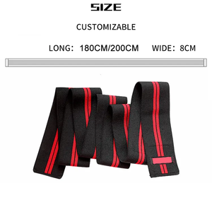 Squat Knee Wraps Men Women Gym Knee Support <b>Strength</b> Compression Elastic <b>Training</b> OEM Supplier - Product Image 6