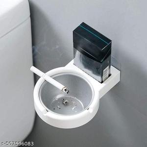 Cendrier en métal au design moderne avec couvercle, créatif, anti-éclaboussures, pour bureau, billard, décoration, cendrier extérieur rétro pour cigares - Product Image 3