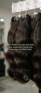 Meilleurs produits 2026 : Extensions de cheveux indiens Remy ondulés, grade 12A, doux et propres, sans poux, 100g, double trame machine - Product Image 6