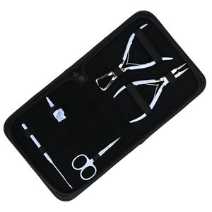 Quality Hair Extension <b>Tools</b> <b>Kit</b> Microbeads Crimping Removal Plier Hook <b>Tool</b> <b>Mini</b> Scissor Parting Finger Case Accessories Set - Product Image 5