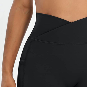 Wholesale Manufacturer Scrunch Butt Gym Tights Compression Yoga Shorts For Women Custom Logo Women's Gym Compression Shorts - Product Image 4