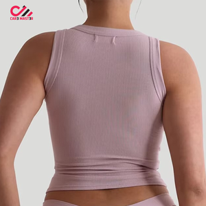 Camiseta sin Mangas para Mujer al Por Mayor a Precio Económico, Diseño Personalizado con Logotipo, Transpirable, en Stock, Último Diseño con OEM - Product Image 2