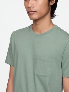 เสื้อยืดคอกลมแขนสั้นทรงหลวมสำหรับผู้ชาย ผ้าคอตตอนเจอร์ซีย์เรียบ พร้อมโลโก้ด้านหน้า เป็นมิตรกับสิ่งแวดล้อม ระบายอากาศได้ดี สไตล์ลำลอง - Product Image 4