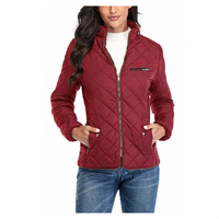 Veste matelassée en toile écologique bleu marine pour homme SPORTS CODE, col montant, fermeture éclair sur le devant, manteau d'hiver décontracté