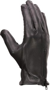 Guantes de cuero de piel de ciervo negros para hombre - Product Image 5
