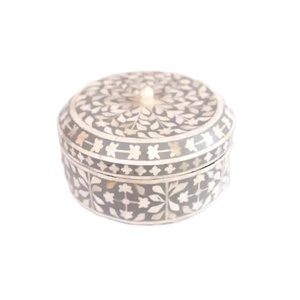 Premium Bone Inlay Jewelry <b>Chest</b> with Resin Detailing Handmade Decorative MOP Organizer Box for Wedding & Anniversary Gifts - Product Image 1