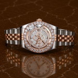 Montre en diamant moissanite avec logo personnalisé, montre de luxe pour homme, entièrement sertie de pierres VVS, bracelet en pierres - Product Image 1