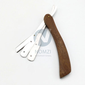 Obexa - Maquinilla de Afeitar Profesional de Madera con Hoja Única de Hueso y Cuerno, No Desechable, para Uso Axilar, para Hombres - Product Image 6
