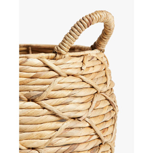 John Lewis Water Hyacinth Planter Patterned Weave <b>Woven</b> <b>Basket</b> - Product Image 4