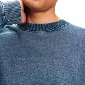 Sweat-shirt à capuche doux et durable anti-boulochage à séchage rapide pour hommes, col rond délavé à l'acide, anti-plis, très populaire - Product Image 2