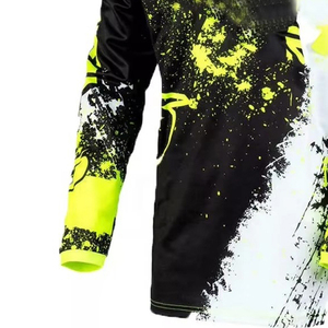Pantalon de course moto pour homme, blanc, noir, jaune fluo, impression par sublimation, séchage rapide, toutes saisons - Product Image 4
