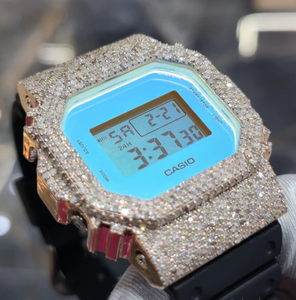 Reloj Mecánico Unisex de Lujo con Diamantes de Moissanita Arcoíris, Estilo Hip Hop, GPS, Resistente al Agua 3BAR, Esfera Cuadrada con Incrustaciones de Alta Calidad - Product Image 5