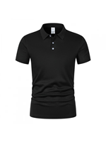 Custom Embroidered Customizable Men's Short Sleeve Solid Color Casual Design Front Logo Cotton/Bamboo Fiber Jersey for Shirt