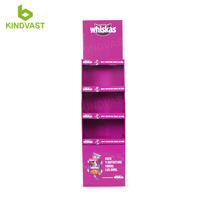 Personnalisé KitKat Fsdu Cookie Bonbons Snack Alimentaire Biscuit Chocolat Étagères En Papier Carton Pos Palette Snack Étage Présentoir Supports