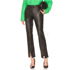 กางเกงหนังผู้หญิงทรงสกินนี่เอวสูงผ้ายืดสำหรับแฟชั่นสตรีท คลับแวร์ และลุคประจำวัน - Product Image 6