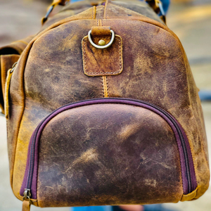 กระเป๋าเดินทางหนังแบบกำหนดขนาดเอง ปิดด้วยซิป สไตล์หรูหรา ขนาดใหญ่ จุของได้เยอะอเนกประสงค์ เป็นมิตรกับสิ่งแวดล้อม - Product Image 4