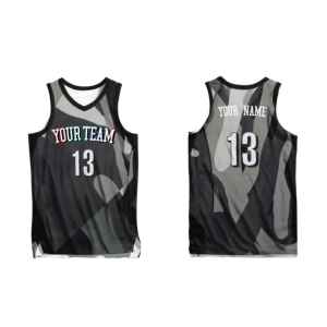 Maillot de basket-ball personnalisable pour homme, 100 % polyester, logo uni sur le devant, respirant, séchage rapide, sans manches, vêtements d'entraînement - Product Image 2