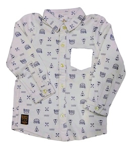 เสื้อลำลองผู้ชายผ้าย้อมสีล้วนใส่สบายแขนยาวผ้าฝ้าย100% ฤดูใบไม้ผลิ - Product Image 5