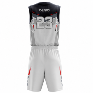 Ensemble d'uniformes de basketball personnalisés en sublimation intégrale, respirant et à séchage rapide, maillot et short pour hommes et jeunes, vêtements de sport d'entraînement - Product Image 2