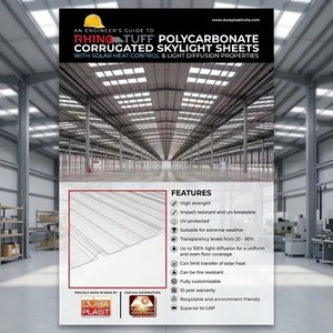 Láminas de Policarbonato Perfiladas Transparentes con Recubrimiento UV, Altamente Duraderas, Resistentes a Impactos, Impermeables, de Alta Luminosidad y Personalizables - Product Image 5