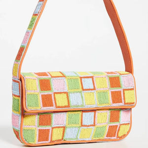 Petit sac à main brodé de perles de petite taille pour tenue de soirée, sac à main bohème fait main - Product Image 1