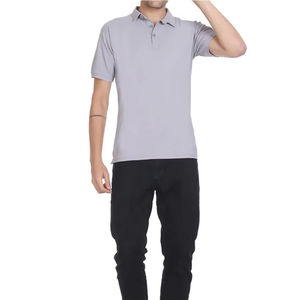 Polo homme de haute qualité, 2200 grammes, 100% polyester, manches courtes, tricot sans couture, pour le golf. - Product Image 1