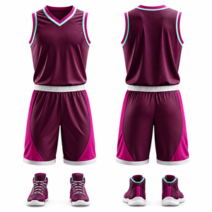 Uniforme de Baloncesto Sublimado, MOQ Bajo, Conjunto de Uniforme de Equipo, Ropa de Baloncesto - Product Image 3