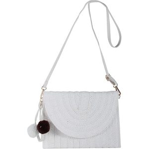Women's <b>Summer</b> Woven Envelope <b>Bag</b> Elegant <b>Straw</b> Evening Clutch Handbag Beach Purse - Product Image 5