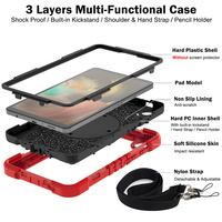 360 °   Étui de tablette rotatif circulaire, portable, anti-chute, antidérapant, pour usage professionnel en extérieur, compatible Samsung Tab A9/Galaxy Tab A11 8 pouces