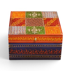 Handcrafted <b>Wooden</b> Ambroz Multi Colour <b>Storage</b> Box | Decorative <b>Wooden</b> Keepsake Box | Handmade Jewelry & Gift Box - Product Image 1
