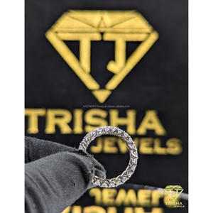 925 Sterling Silver Luxury <b>Ring</b> With VVS Moissanite Diamond <b>Iced</b> Out Hip Hop Statement Jewelry By Trisha Jewels - Product Image 6