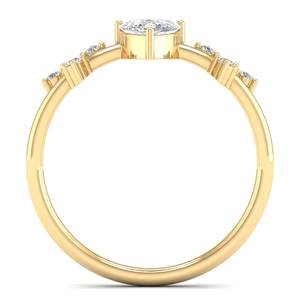 Bague de fiançailles solitaire REYES en moissanite de 0,84 carat, taille poire luxueuse, en argent sterling 925, cadeau de mariage, bijoux fins - Product Image 4